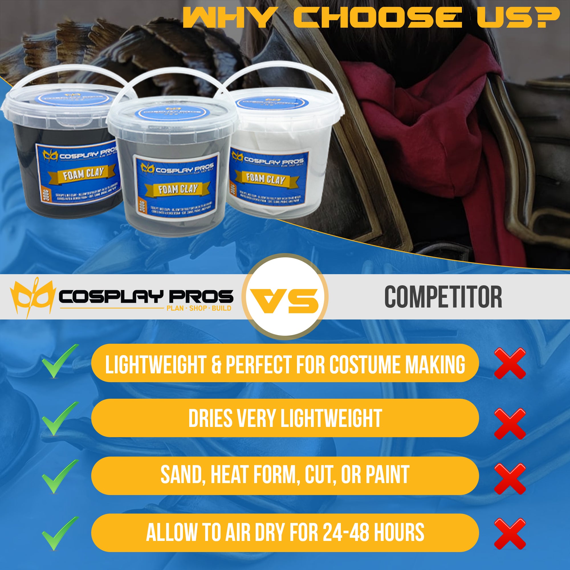 Cosplay Pros Foam Clay – CosplayPros