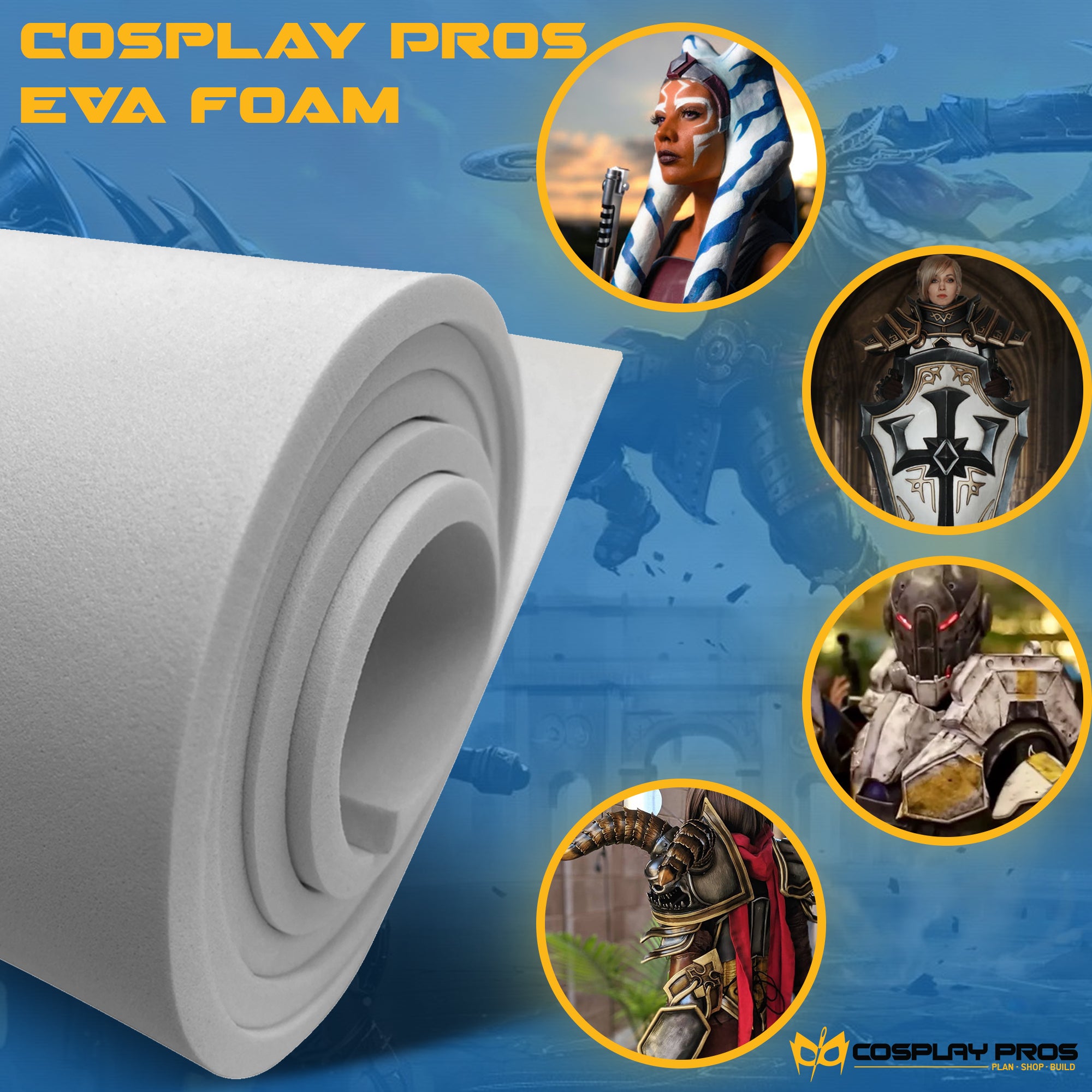 EVA HD Foam 100kg /m3 - merchandise & cosplay stuff
